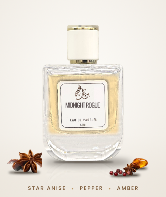 Midnight Rogue fresh spicy perfume for men bottle