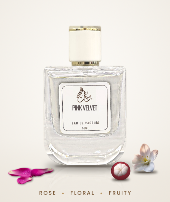Pink Velvet rose perfume for women bottle
