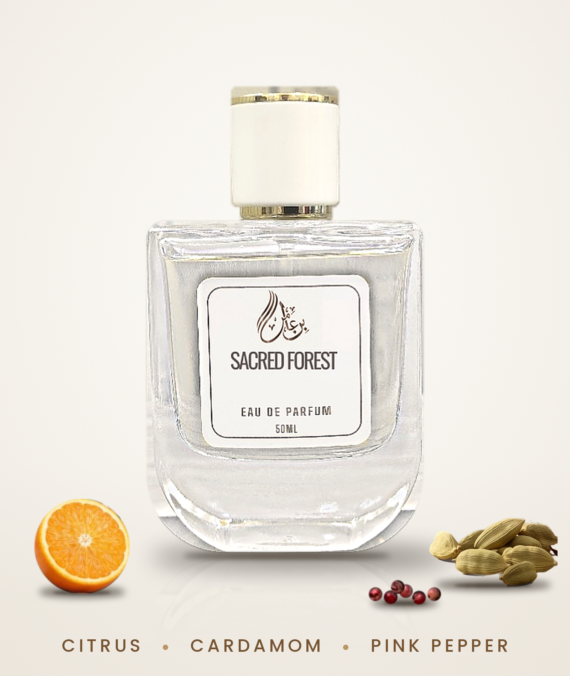Sacred Forest fruity perfume for men bottle
