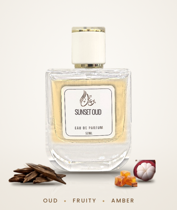 Sunset Oud oud leather perfume unisex bottle
